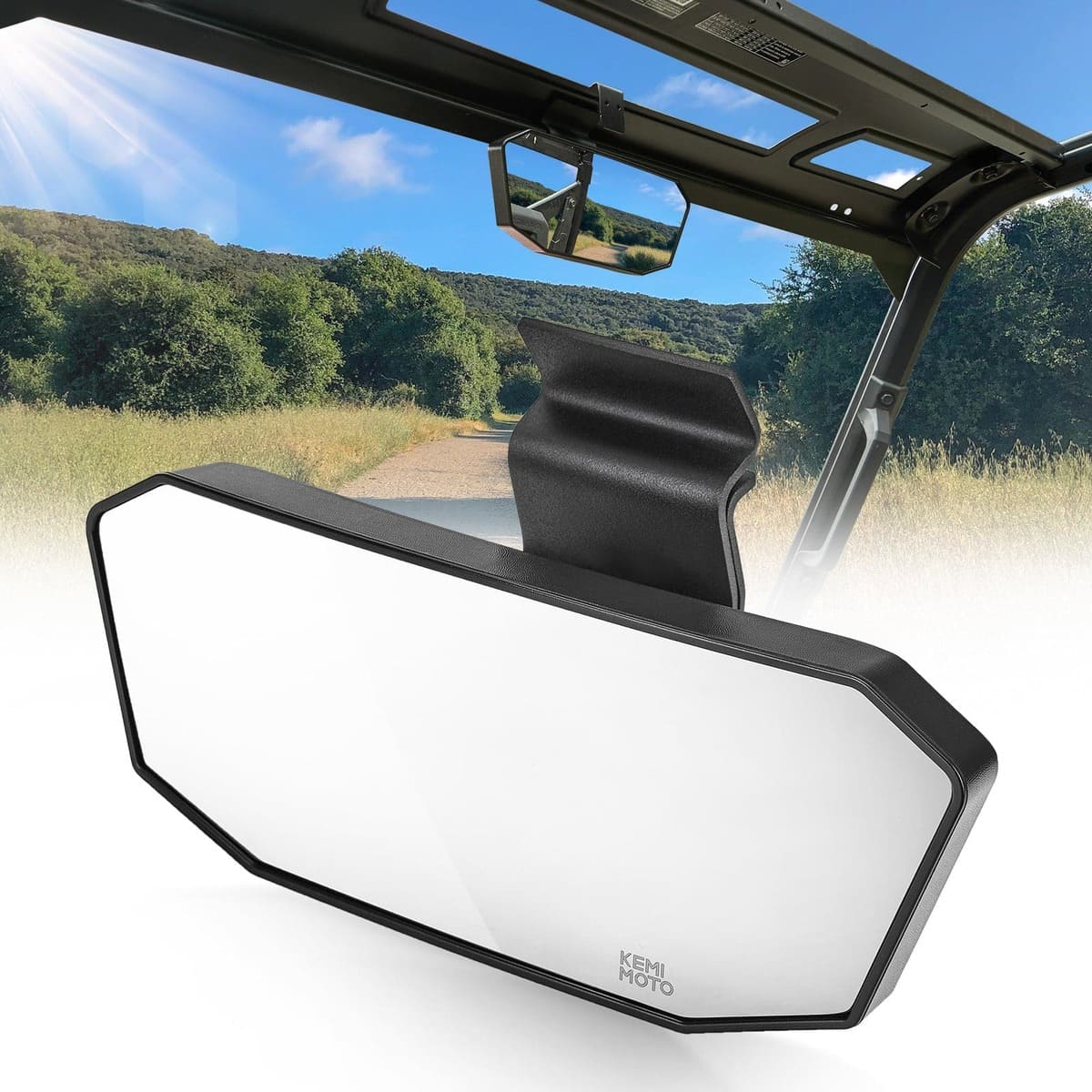 Kemimoto '15-'23 Polaris Ranger Rear View Mirror - Image 4