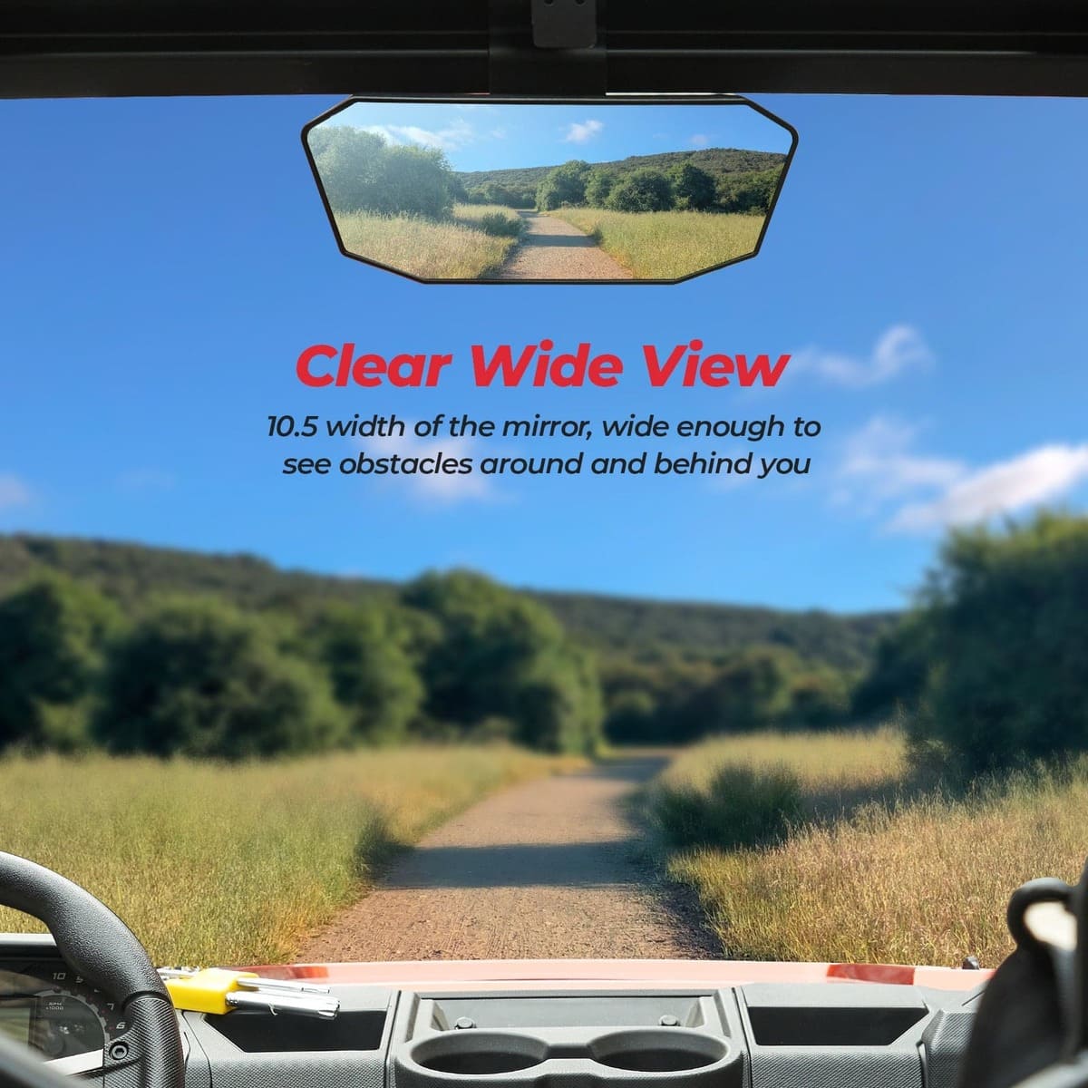 Kemimoto '15-'23 Polaris Ranger Rear View Mirror - Image 5