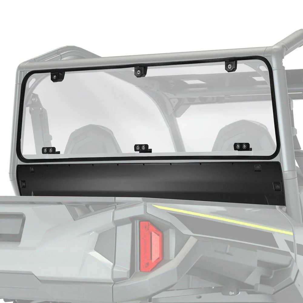 Kemimoto '16-'24 Polaris General 1000/4 Rear Windshield Clear - Image 3