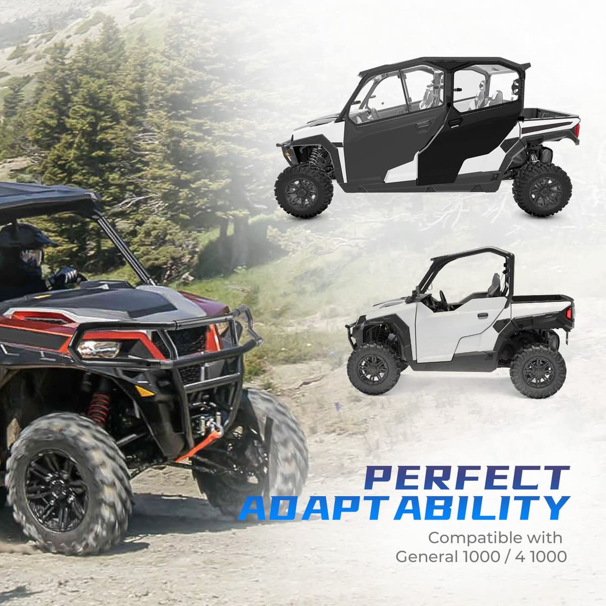 Kemimoto '16-'24 Polaris General 1000 Front Upper Bumper - Image 6