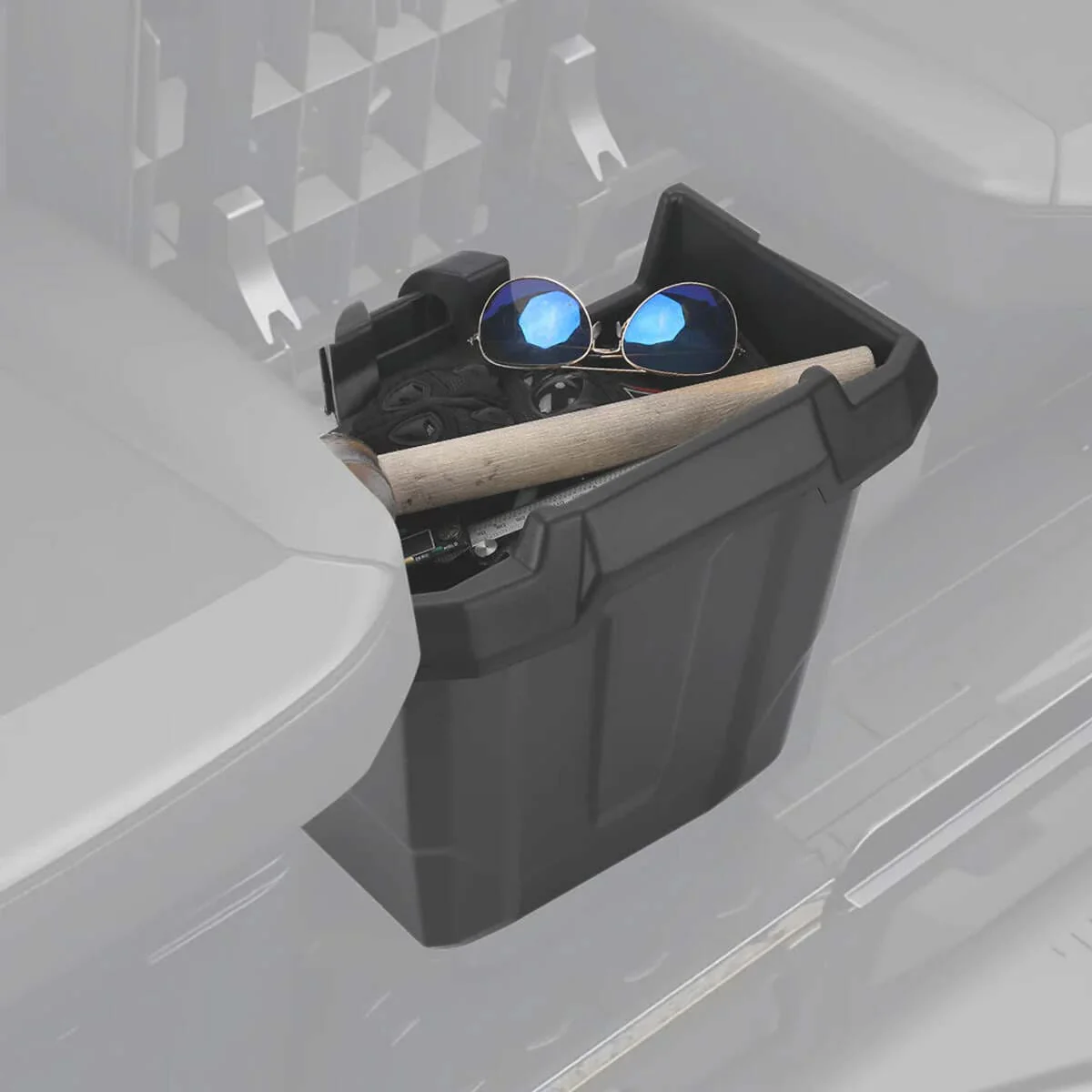 Kemimoto '17-'22 Can-Am Defender Removable & Center Underseat Storage Box - Image 5