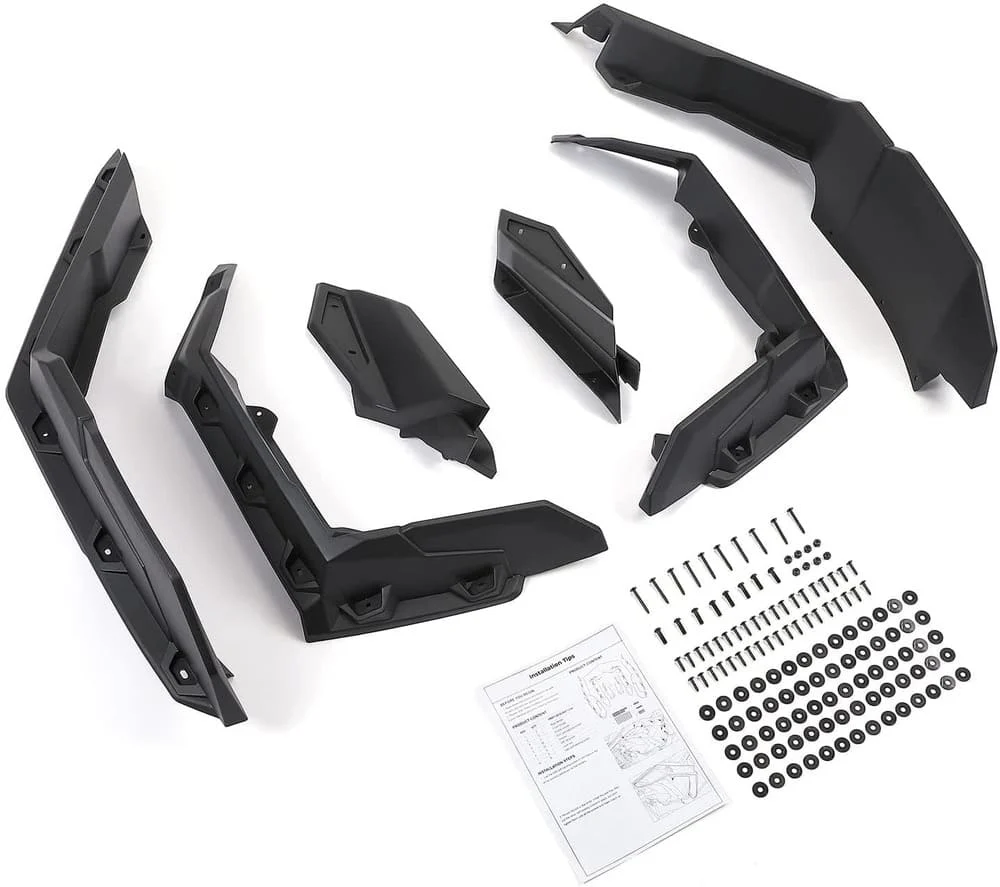 Kemimoto '17-'24 Can-Am Maverick X3 Fender Flares/ Side Mirrors & Door Bags - Image 2