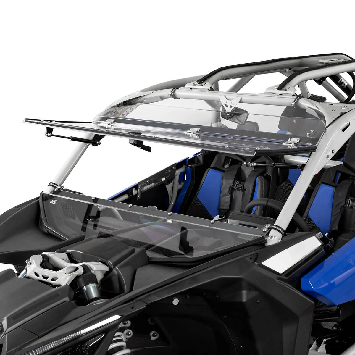 Kemimoto '17-'24 Can-Am Maverick X3 Upgraded Scratch Resistant Flip Windshield - Image 5