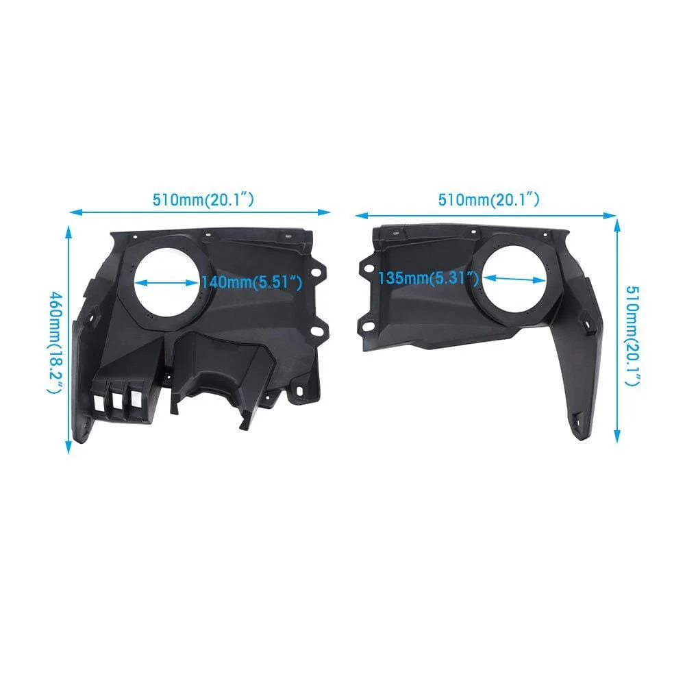 Kemimoto '17-'25 Can-Am Maverick X3 Front Dash Speaker Pods - Image 6