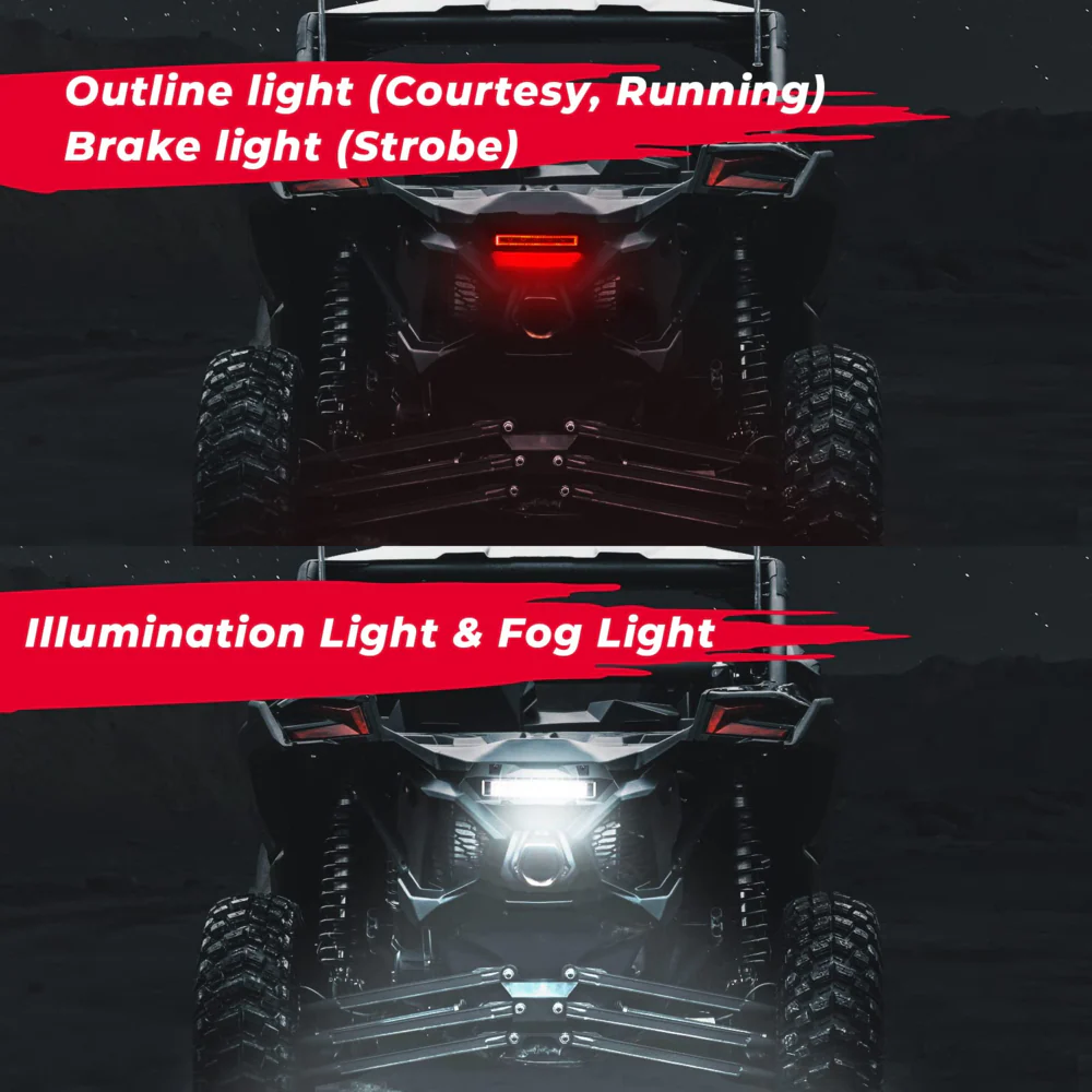Kemimoto '17-'25 Can-Am Maverick X3/ MAX Rear Tail Light - Image 4