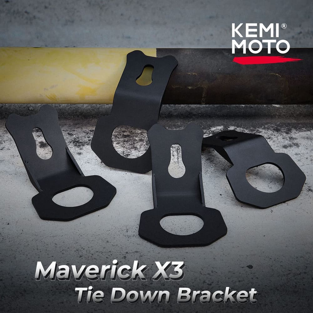 Kemimoto '17-'25 Can-Am Maverick X3 Tie Down Brackets Hooks - 4 Pcs - Image 2