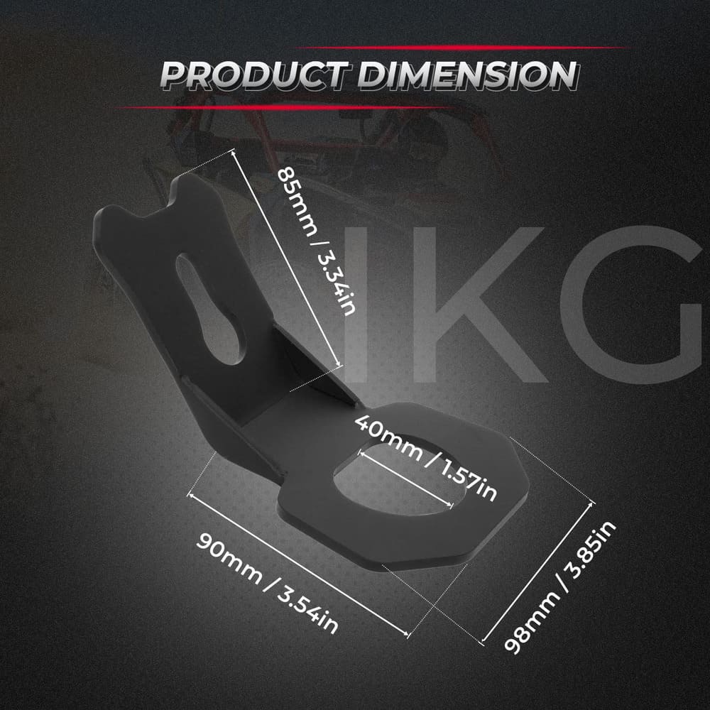 Kemimoto '17-'25 Can-Am Maverick X3 Tie Down Brackets Hooks - 4 Pcs - Image 4