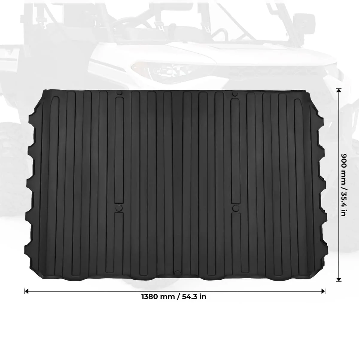 Kemimoto '18-'24 Polaris Ranger Crew XP 1000 Bed Mat Cargo Liner - Image 7