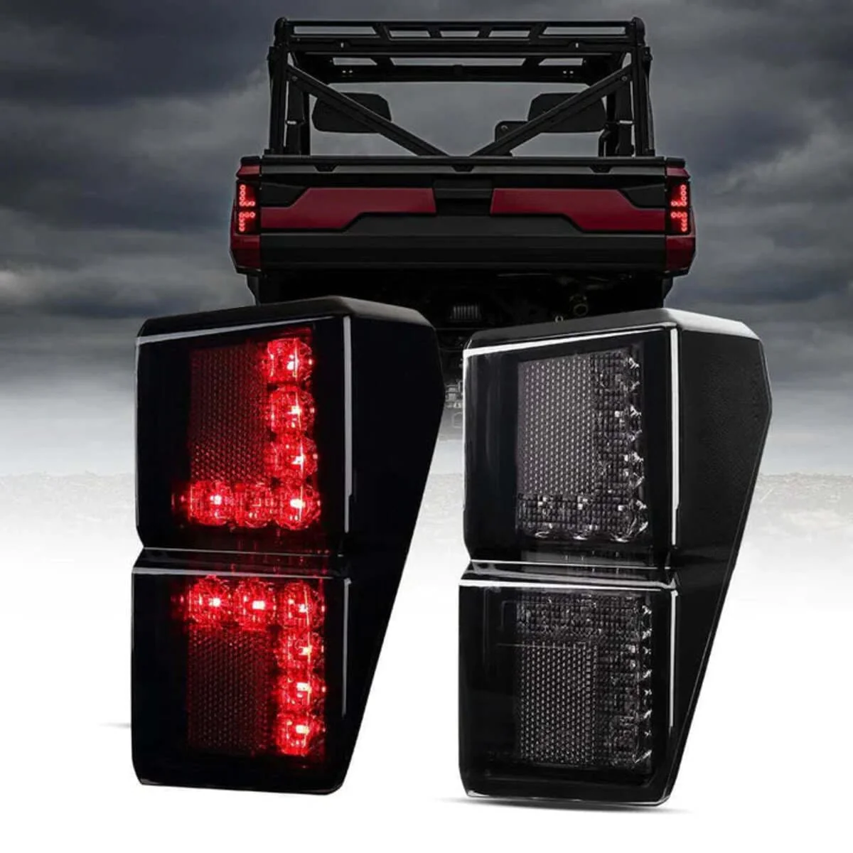 Kemimoto '18-'24 Polaris Ranger XP 1000 Rear View Mirror & Tail Light - Image 4