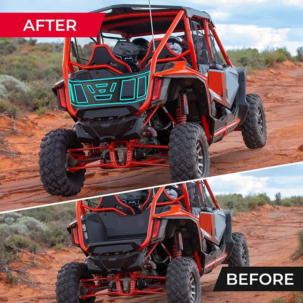 Kemimoto '19-'24 Honda Talon 1000R UTV Bed Enclosure Cargo Tailgate Extender - Image 3