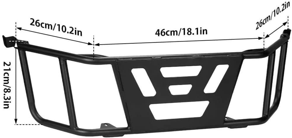 Kemimoto '19-'24 Honda Talon 1000R UTV Bed Enclosure Cargo Tailgate Extender - Image 6