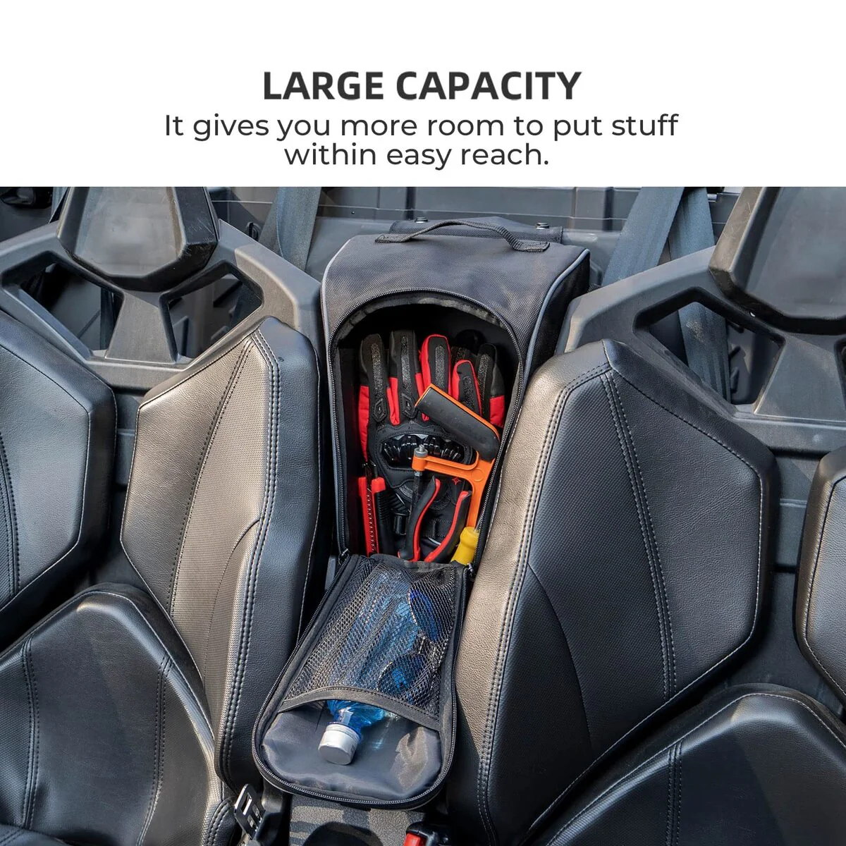 Kemimoto '20-'24 Polaris RZR Pro XP 1680D Door Bags & Center Bag - Image 4