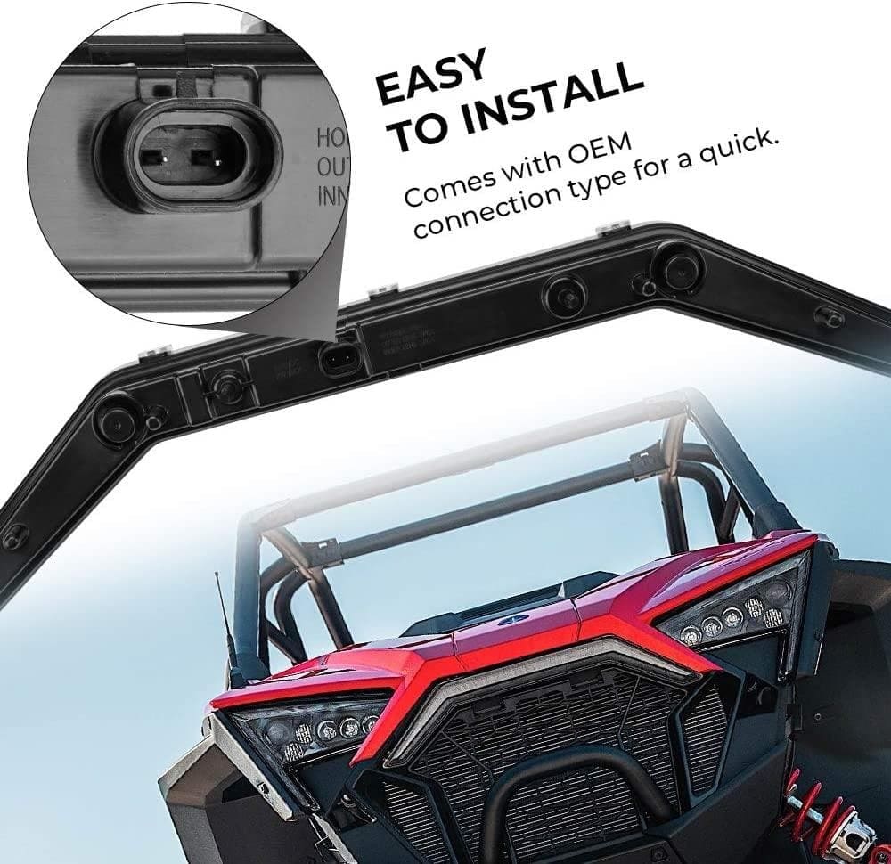 Kemimoto '20-'24 Polaris RZR Pro XP UTV Front Accent Light - Image 3