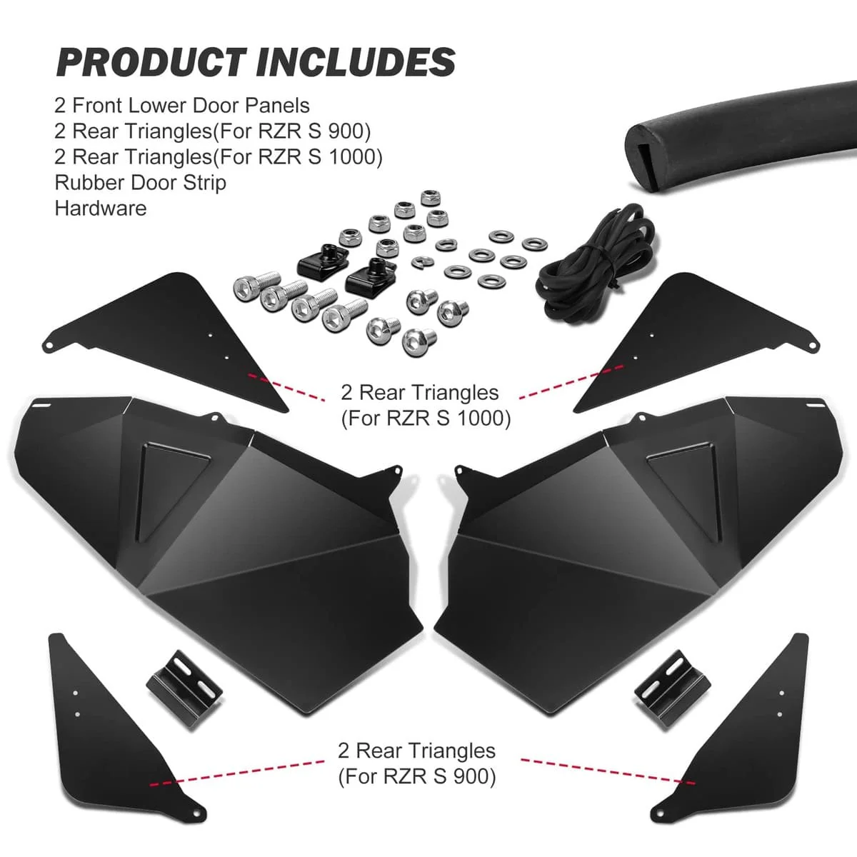 Kemimoto '21-'23 Polaris RZR XP 1000 Lower Door Panel Inserts - Image 5