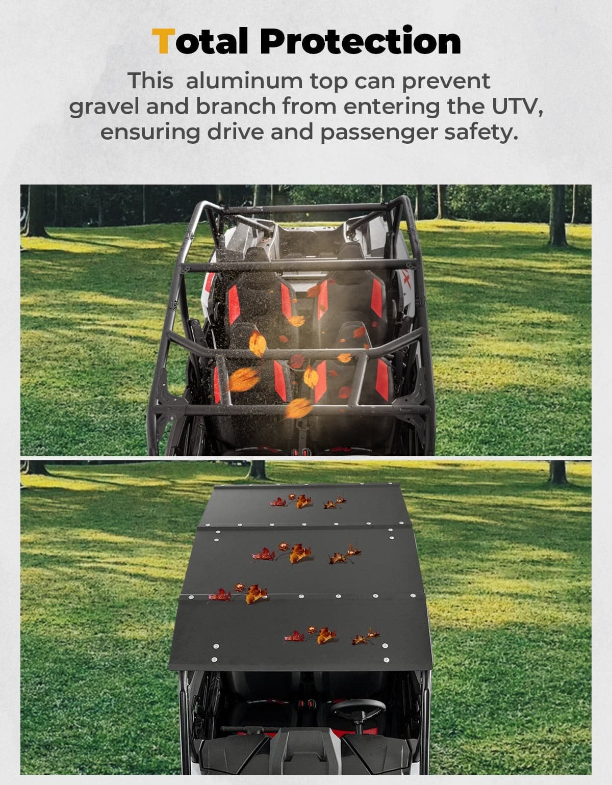 Kemimoto '24-'25 Polaris RZR XP 4 1000 Aluminum UTV Roof - Image 3