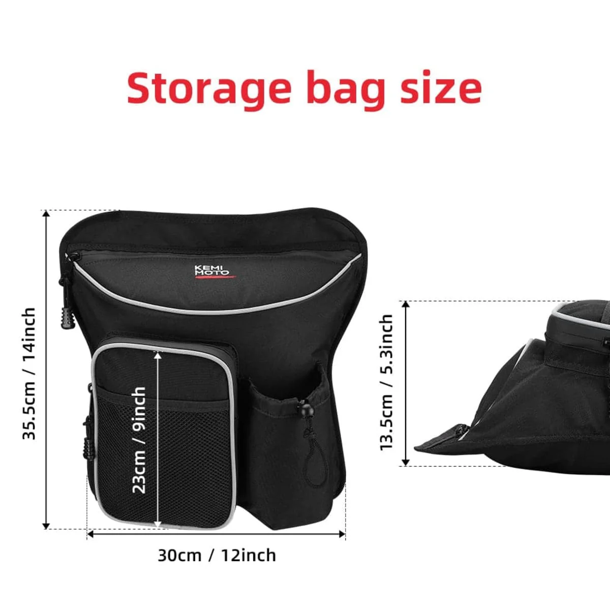 Kemimoto Can-Am Commander 600D Cab Pack Luggage Storage Bag - Image 3