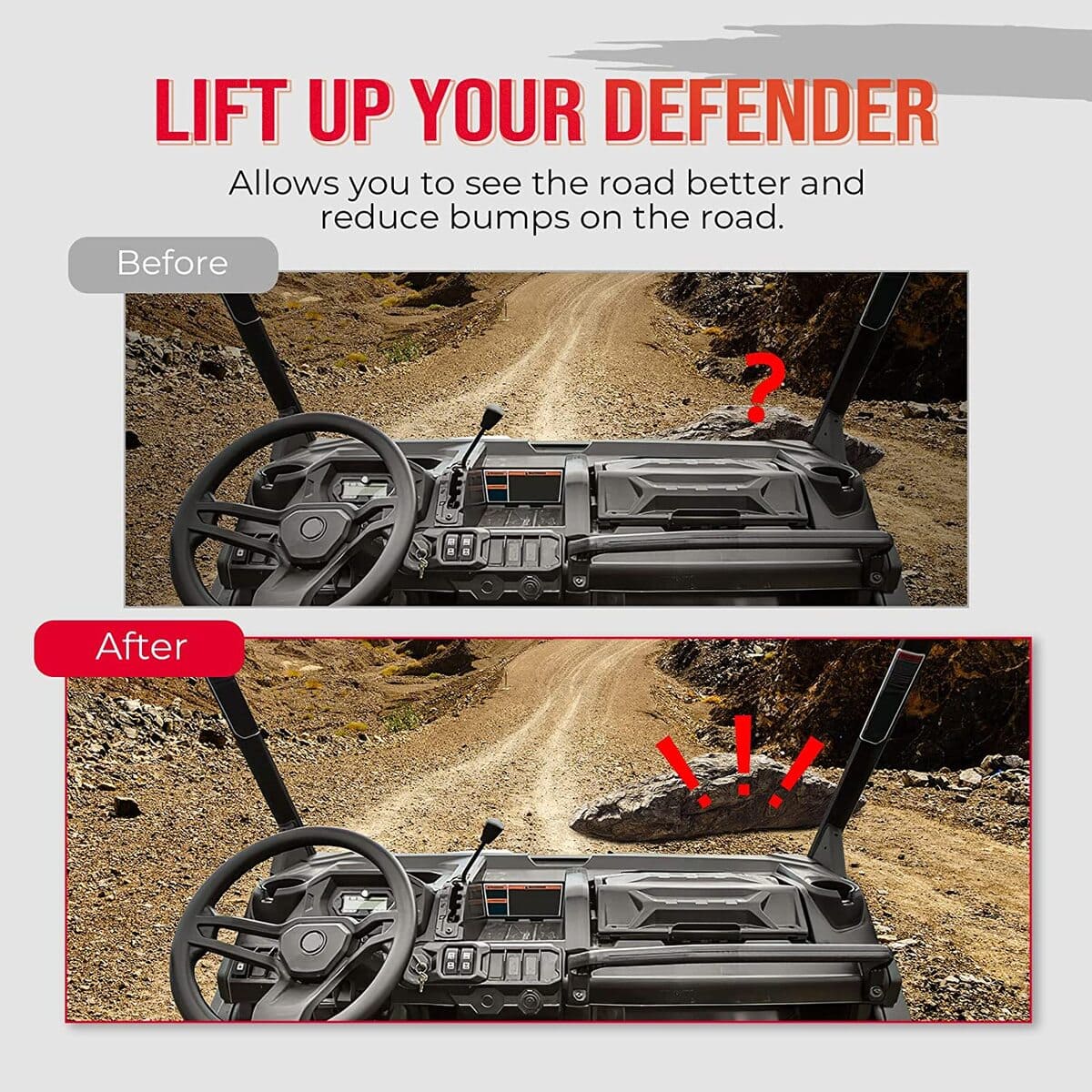 Kemimoto Can-Am Defender 2" Lift Kit - Image 3