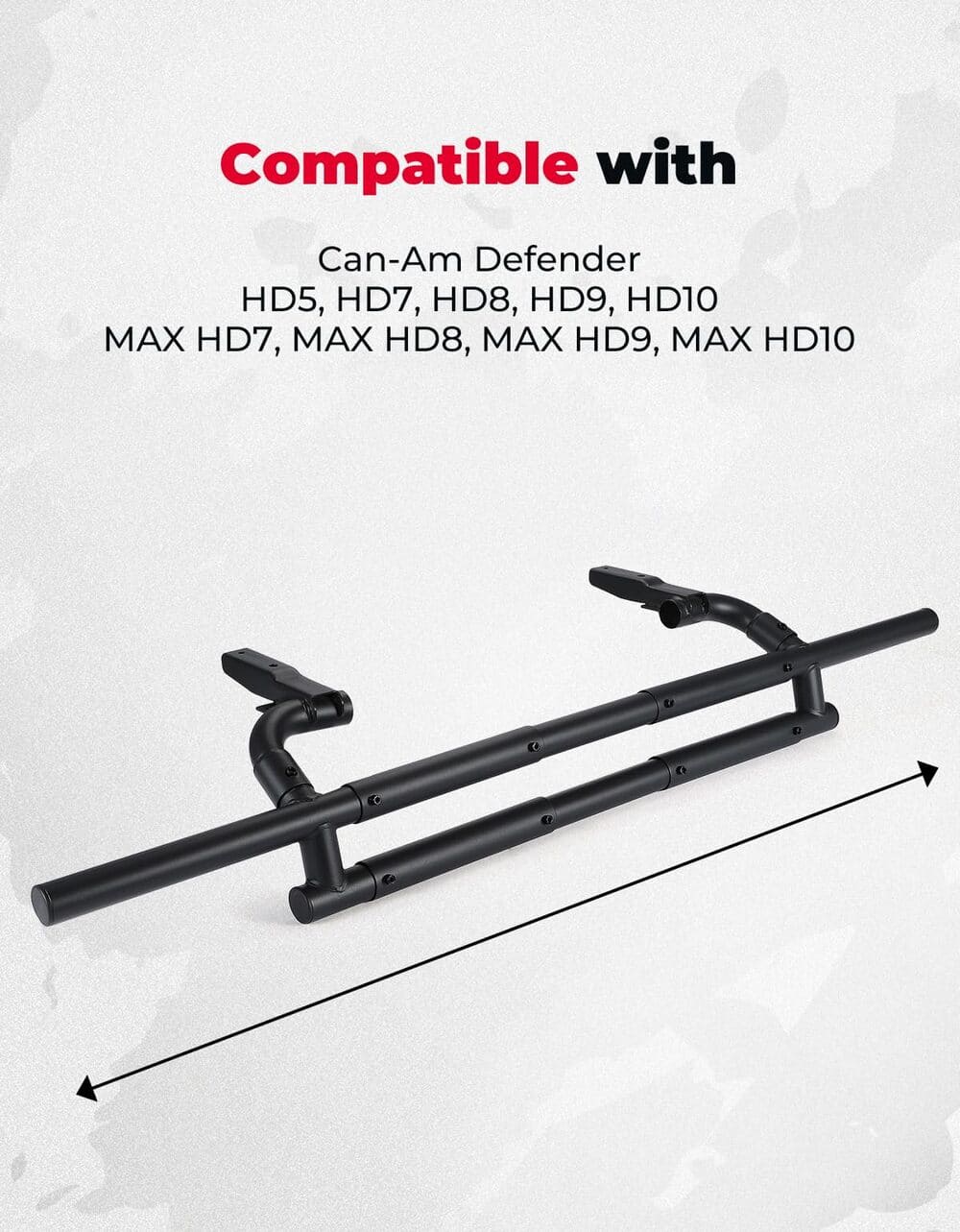 Kemimoto Can-Am Defender HD 5/7/8/9/10 Rear Bumper - Image 4