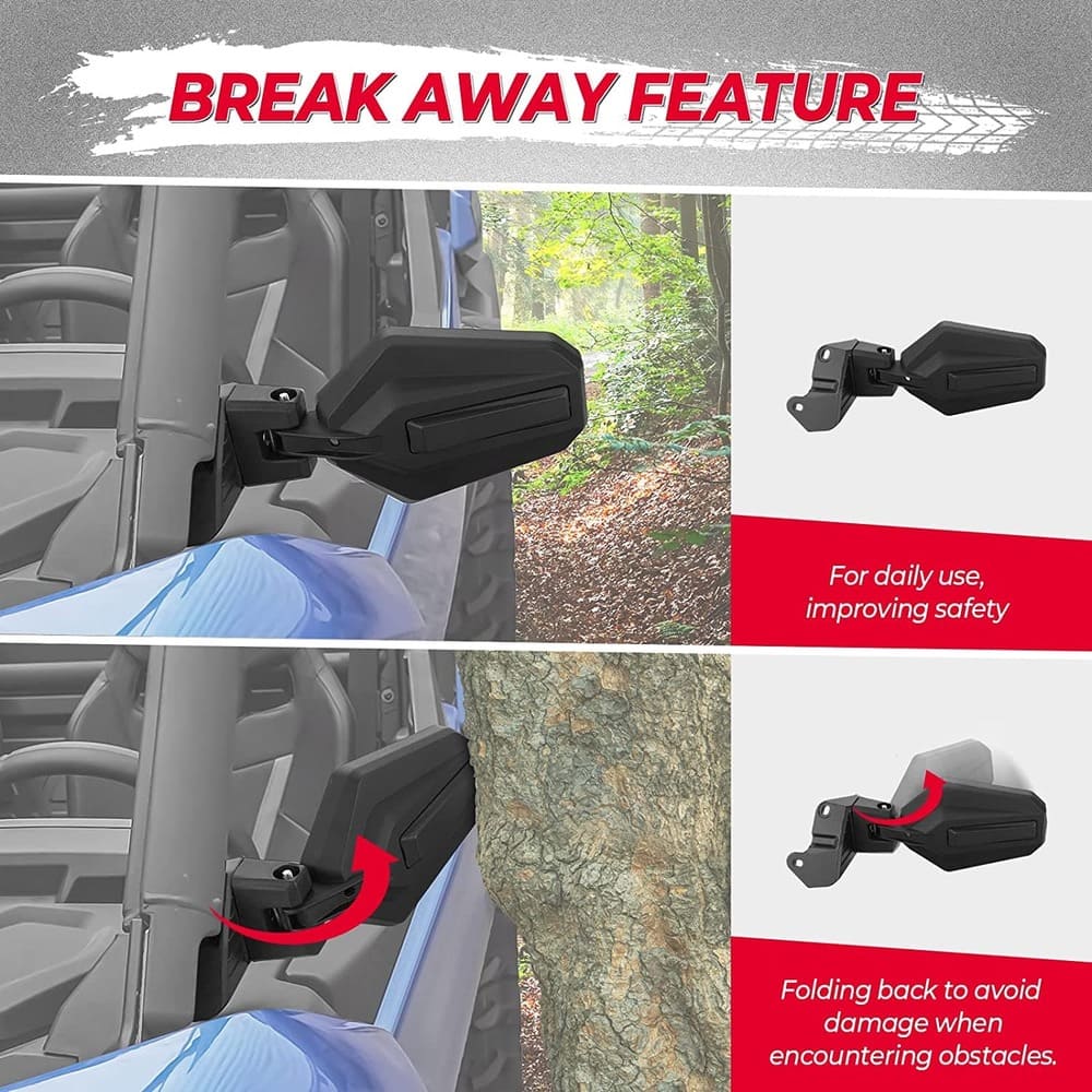 Kemimoto Can-Am Maverick Sport/Trail One Pair Side Mirrors - Image 5