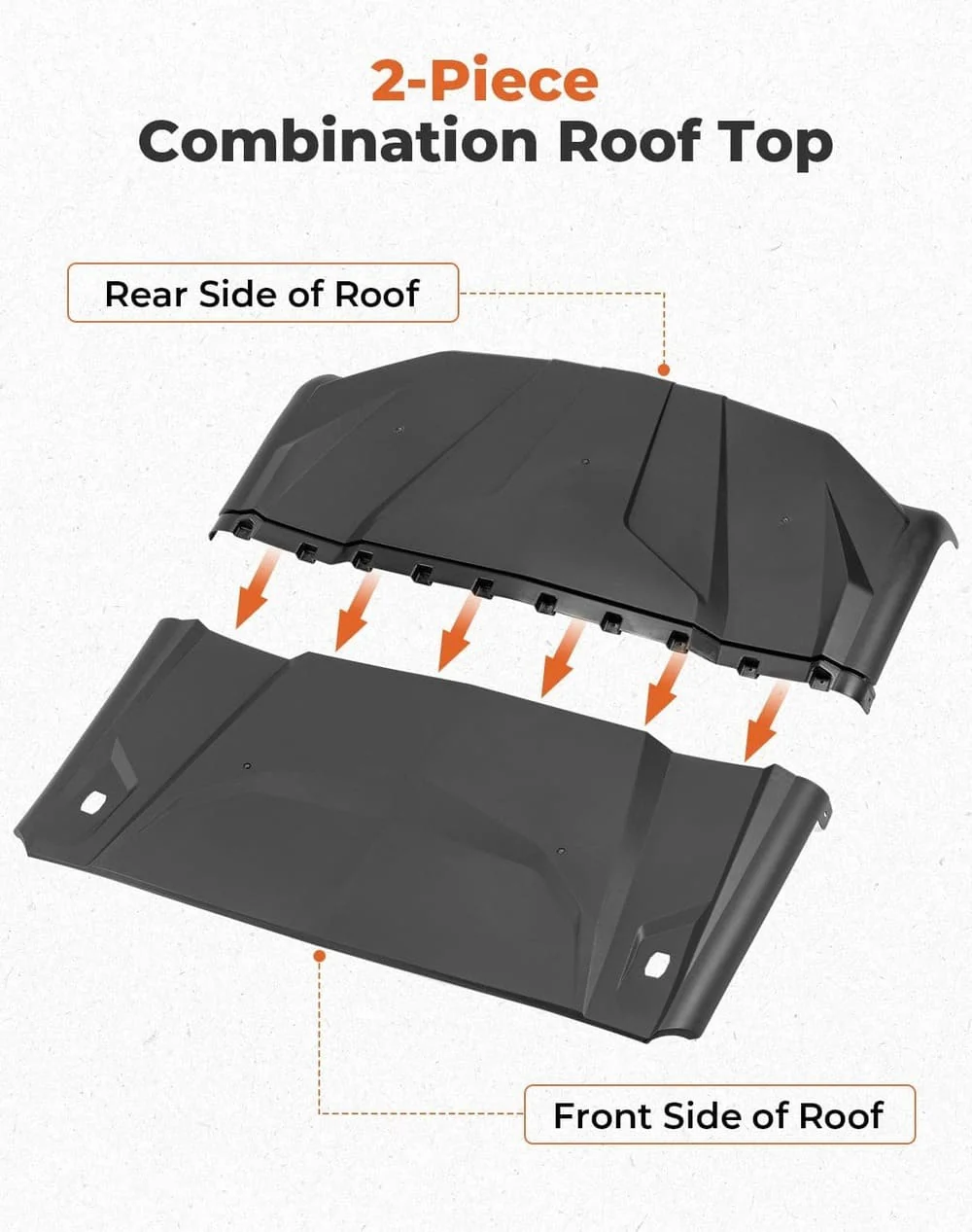 Kemimoto Can-Am Maverick Sport/Trail Upgrade Hard Roof - Image 3