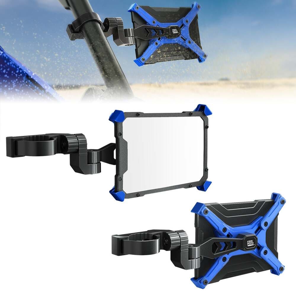 Kemimoto UTV 1.65"-2" Roll Bar Aluminum CNC X Mirror - Pair - Image 11