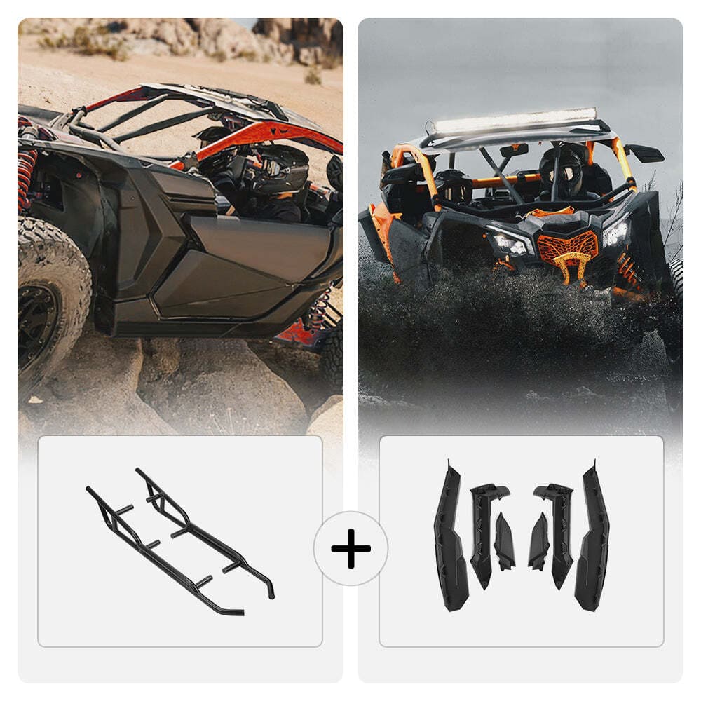 Kemimoto Can-Am Maverick X3 Fender Flares & Nerf Bars - Image 3