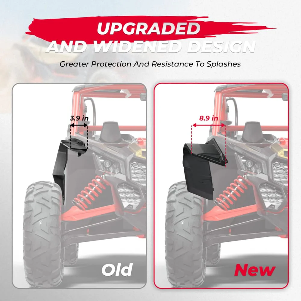Kemimoto Can-Am Maverick X3 Front Lower Doors & Extended Fender Flares - Image 10