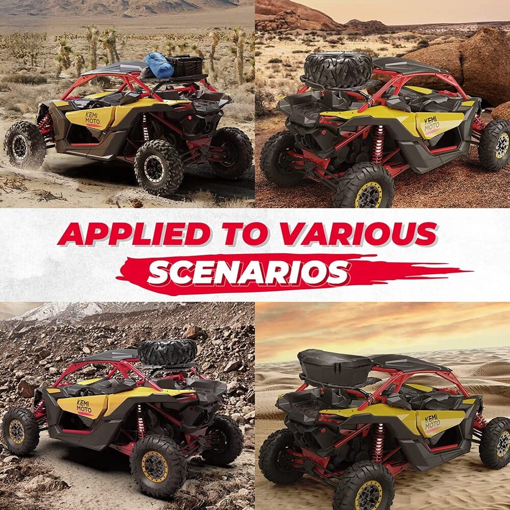 Kemimoto Can-Am Maverick X3 LinQ Pivoting Rack & Rear Storage Bag - Image 7