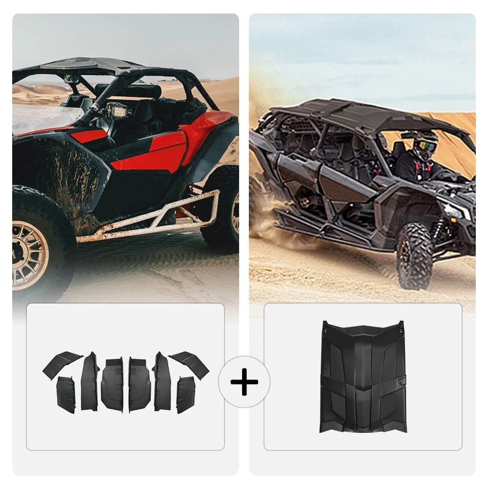 Kemimoto Can-Am Maverick X3 Max Extended Fender Flares & Hard Roof - Image 11