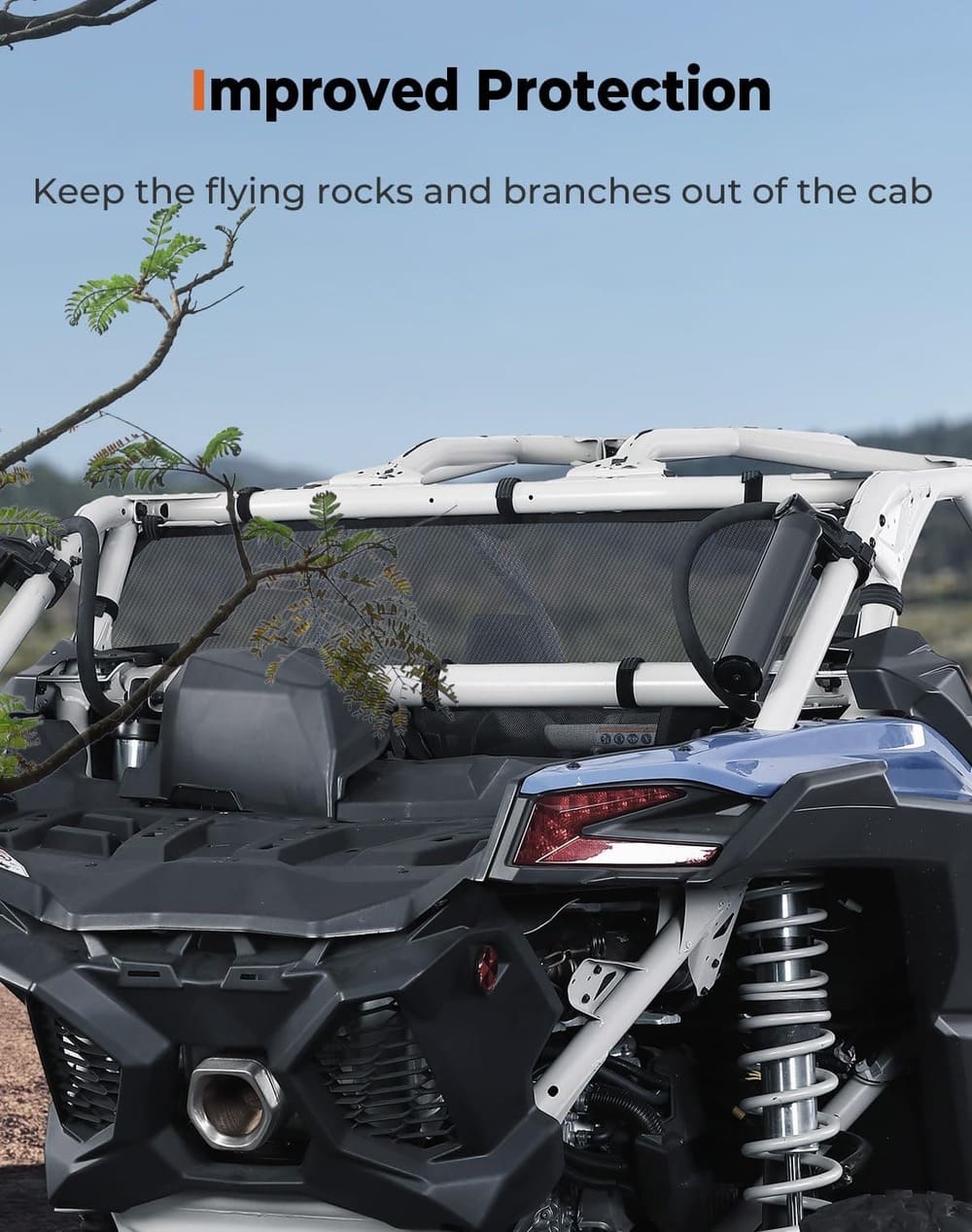 Kemimoto Can-Am Maverick X3/Max Rear Window Net - Image 5