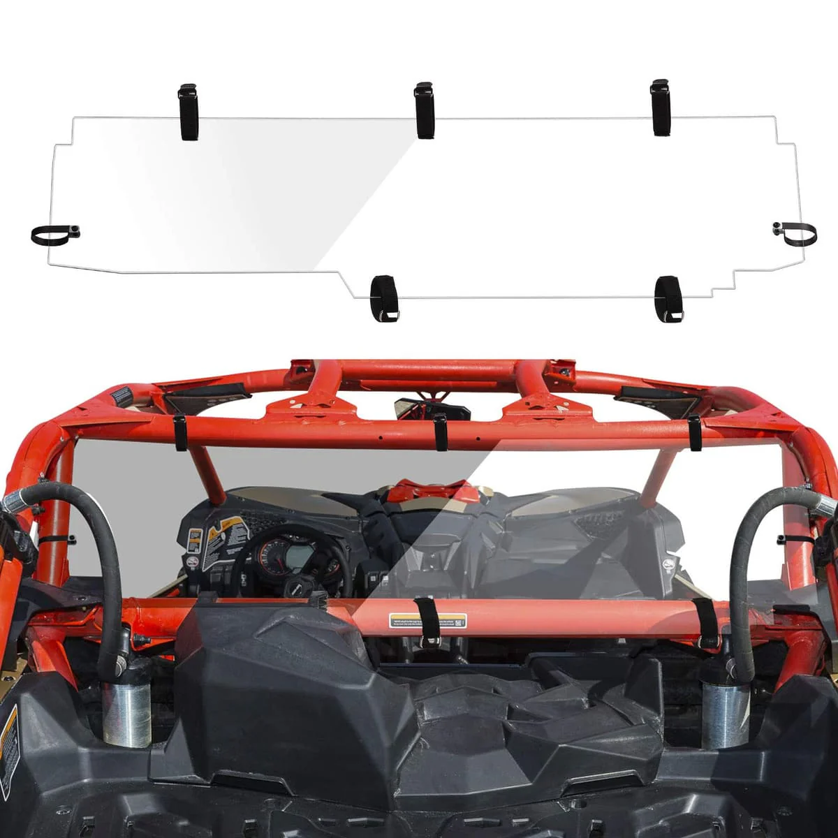 Kemimoto Can-Am Maverick X3 Max Soft Cab Enclosure & Rear Windshield - Image 2