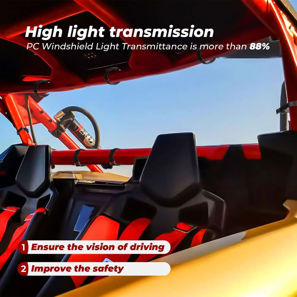 Kemimoto Can-Am Maverick X3/Max Windshield Set - Image 9