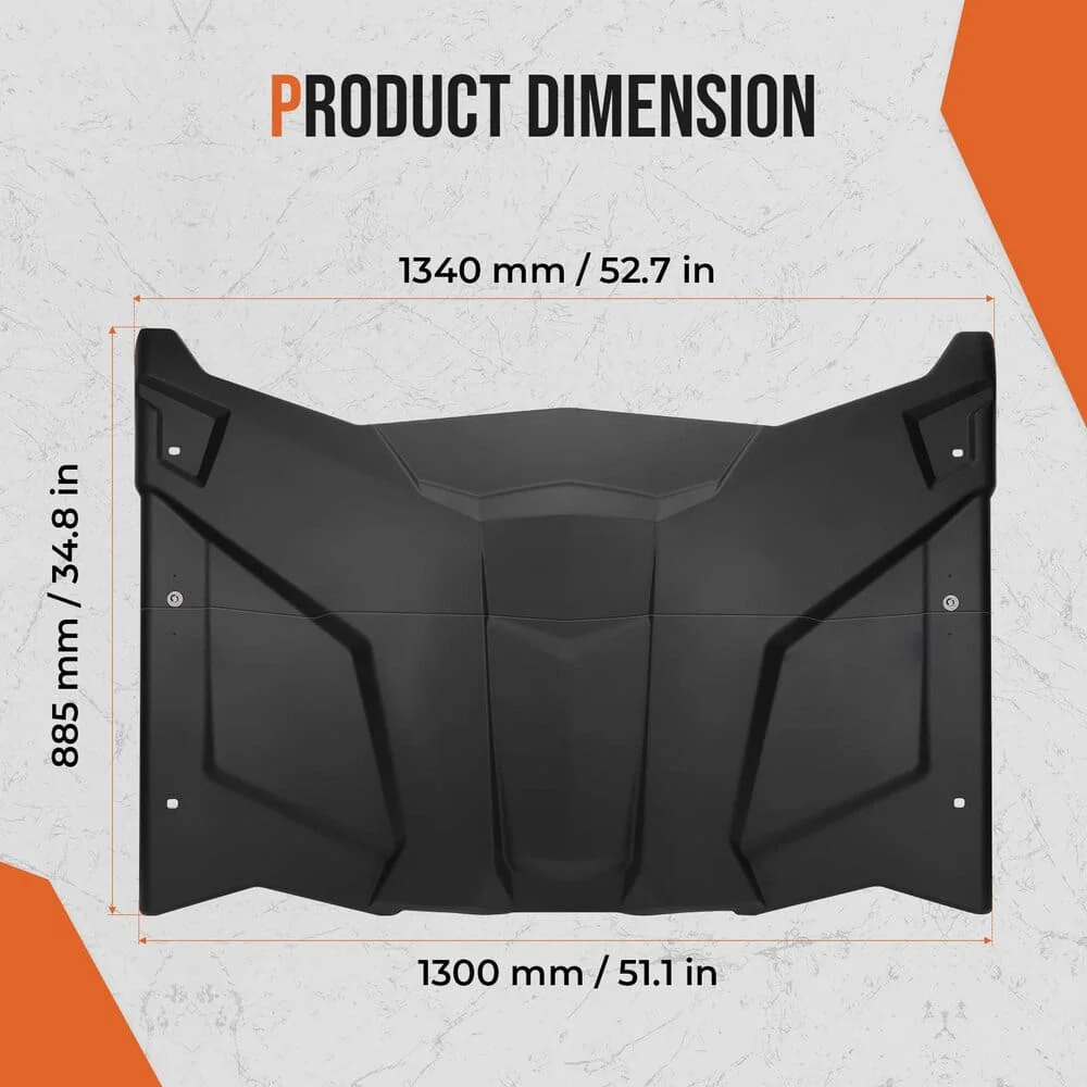 Kemimoto Can-Am Maverick X3 Plastic Roof & Nerf Bars - Image 10