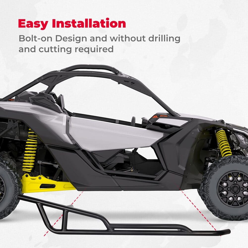 Kemimoto Can-Am Maverick X3 Plastic Roof & Nerf Bars - Image 9