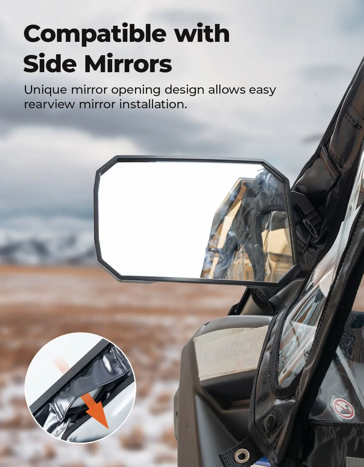 Kemimoto Can-Am Maverick X3 Soft Cab Upper Windows Enclosures - Image 2