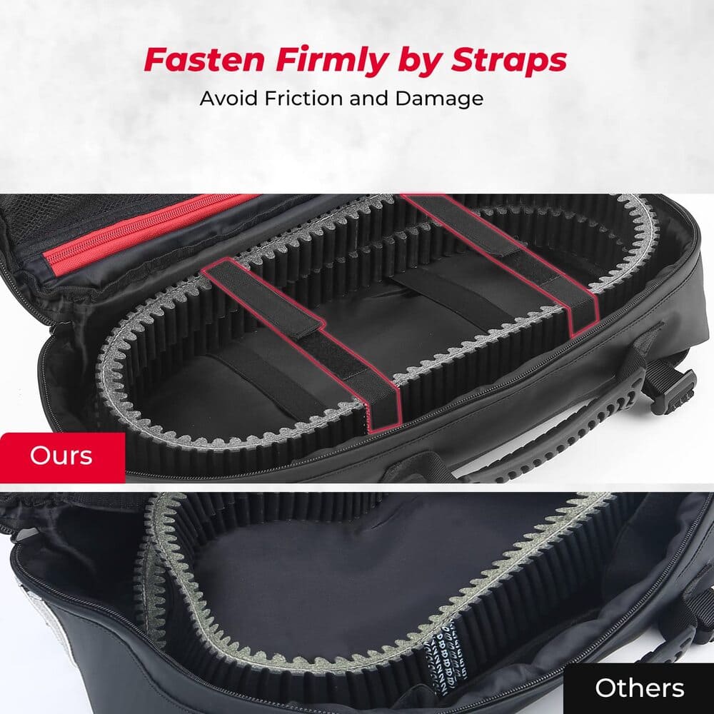 Kemimoto Can-Am UTV/ATV Drive Belt Storage Bag w/ Tool Roll - Image 5