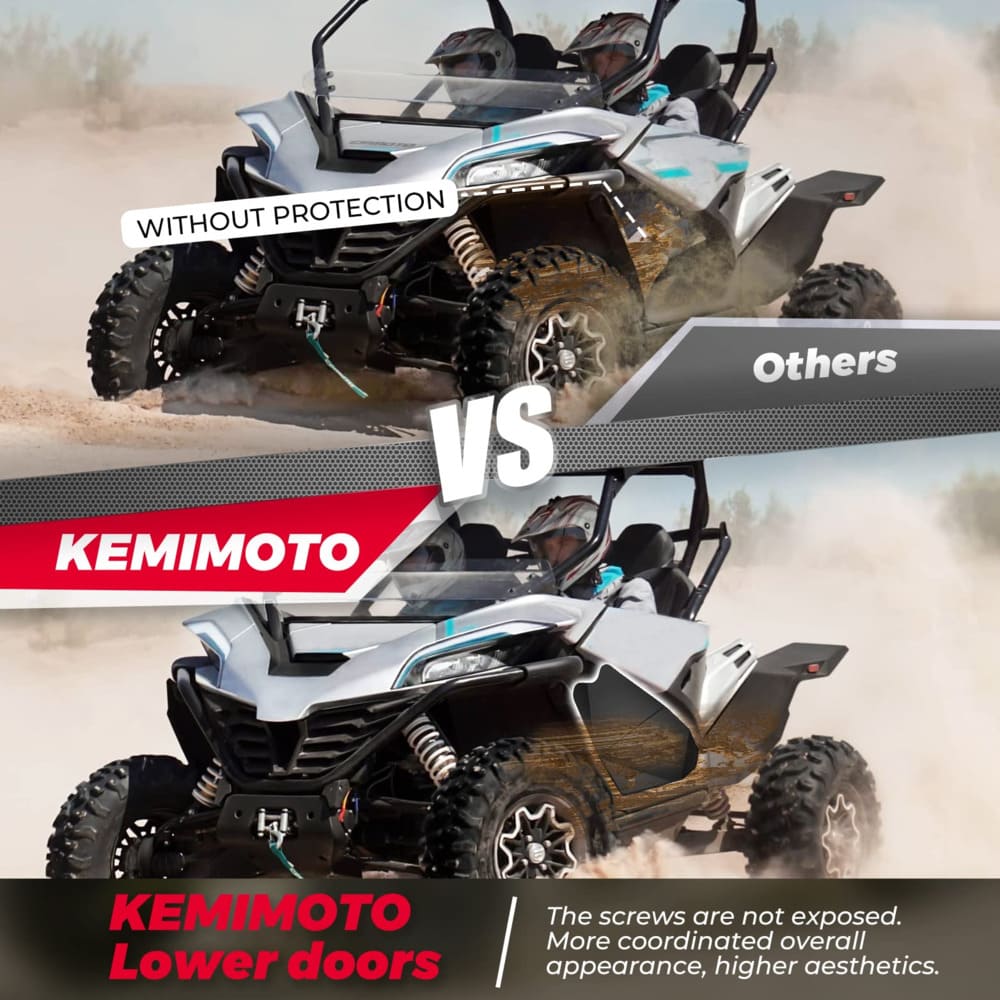 Kemimoto CFMoto ZForce 950 Aluminum Lower Doors Inserts - Image 9