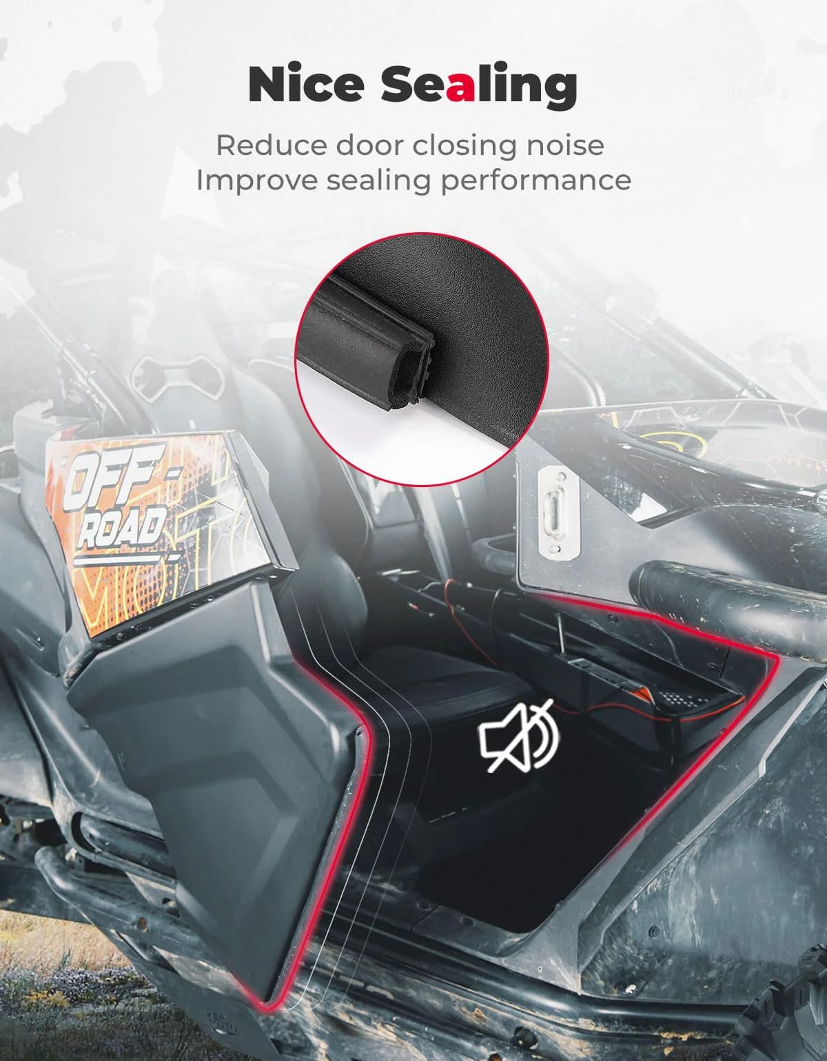 Kemimoto CFMoto ZForce 950 Plastic Lower Doors Inserts - Image 2