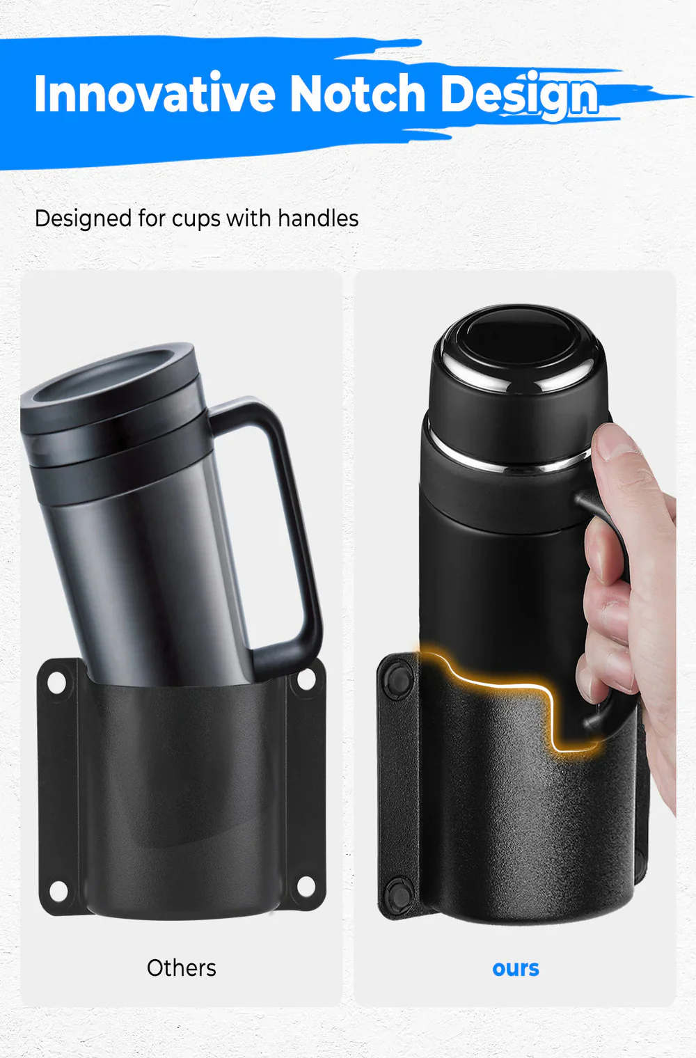 Kemimoto Honda Pioneer 1000-5 Door Mount Drink Cup Holder - Image 4
