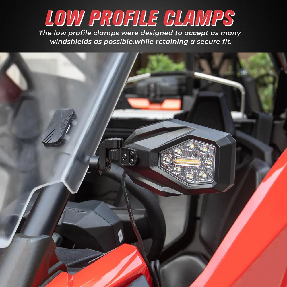 Kemimoto Honda Pioneer LED Turn Signal Lights Mirrors - Image 2