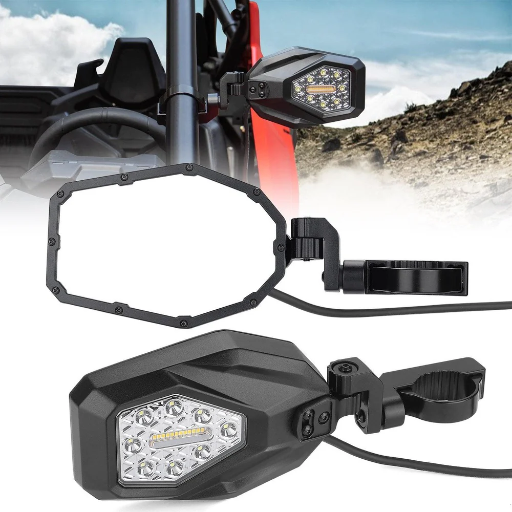 Kemimoto Honda Pioneer LED Turn Signal Lights Mirrors - Image 3