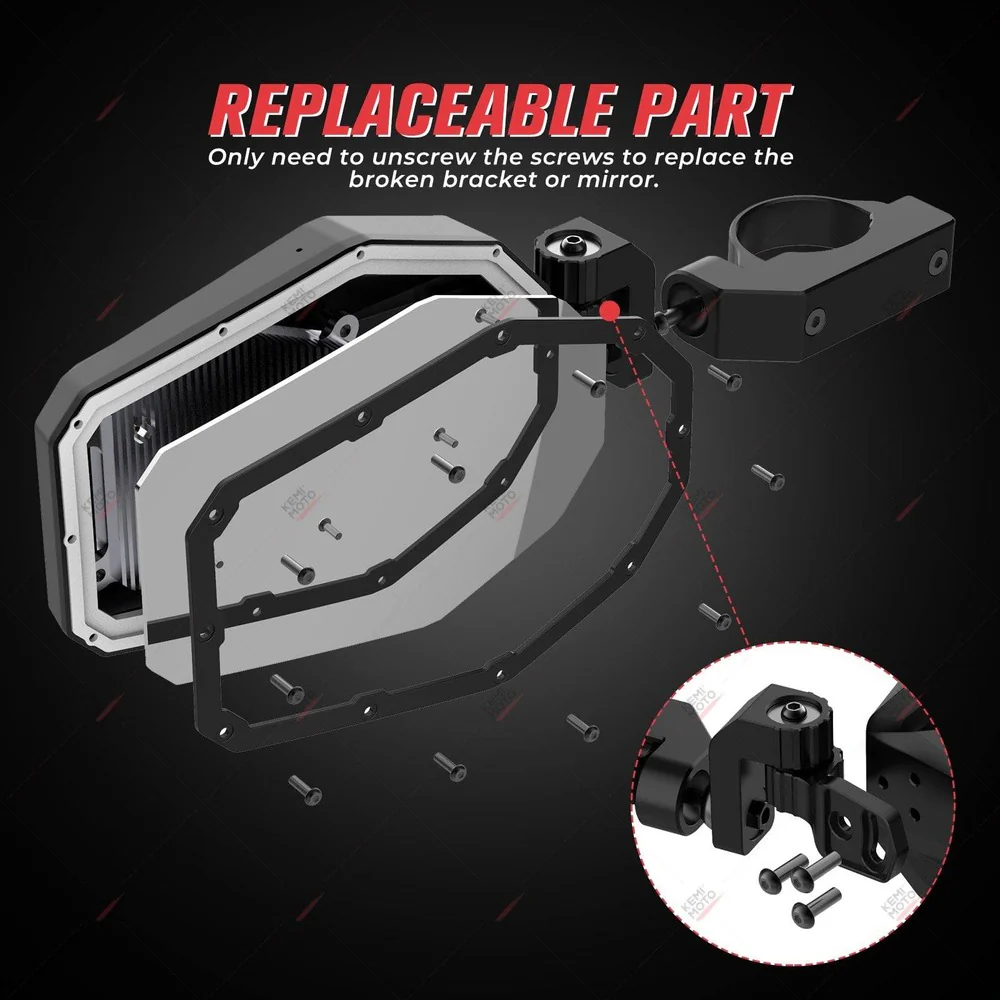 Kemimoto Honda Pioneer LED Turn Signal Lights Mirrors - Image 7