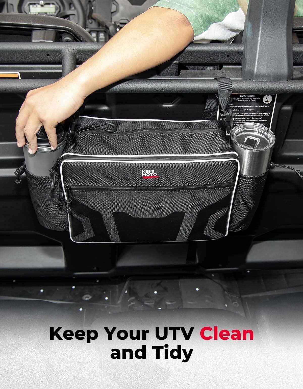 Kemimoto Honda/Polaris & Can-Am UTV Storage Bag - Image 5