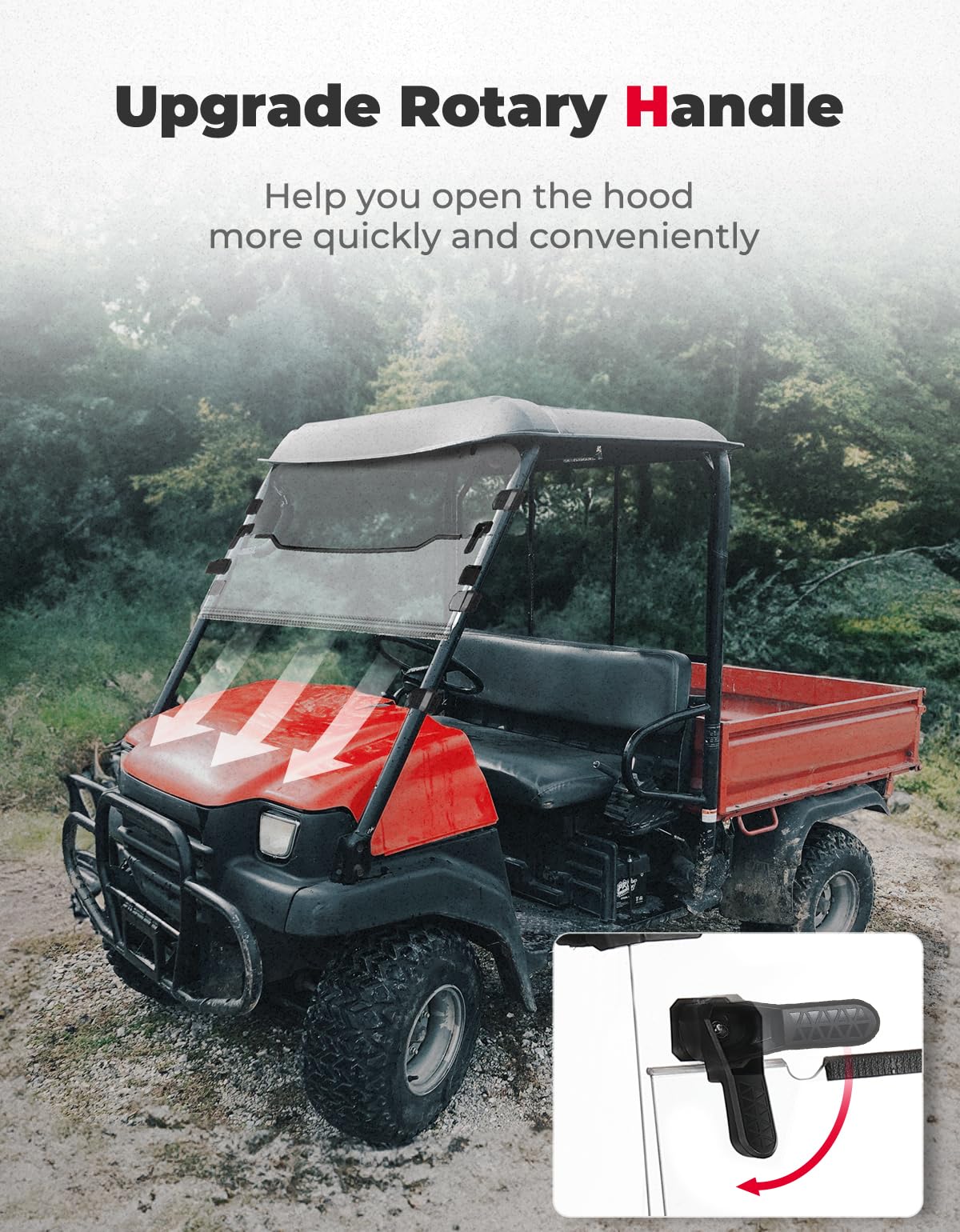 Kemimoto Kawasaki Mule 3010 UTV Windshield - Image 8