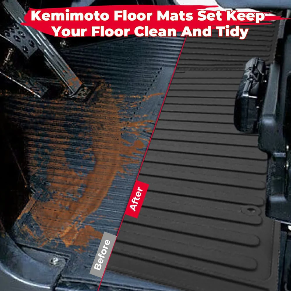 Kemimoto Kawasaki Mule Pro MX Floor Mats - Image 2