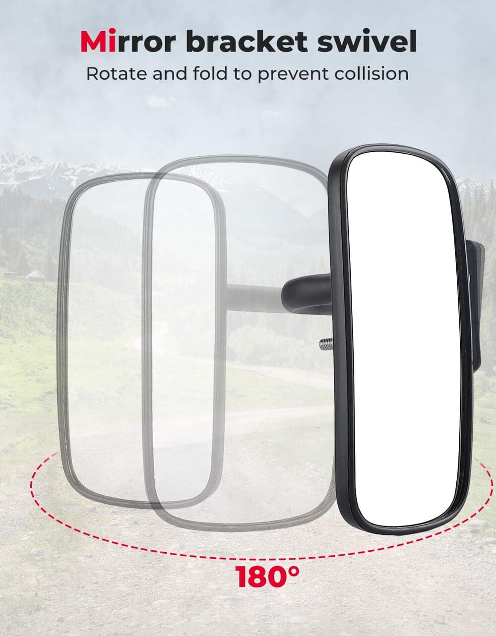 Kemimoto Kubota RTV 400 UTV Side Mirrors - Image 4