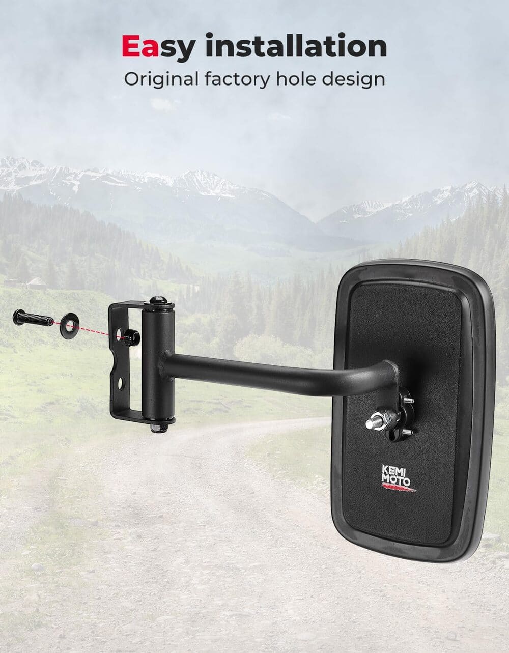 Kemimoto Kubota RTV 400 UTV Side Mirrors - Image 7