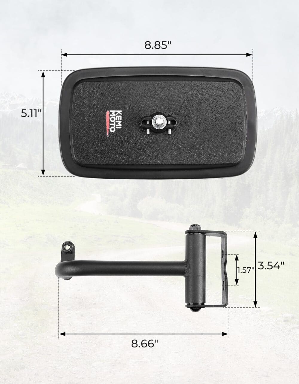 Kemimoto Kubota RTV 400 UTV Side Mirrors - Image 9