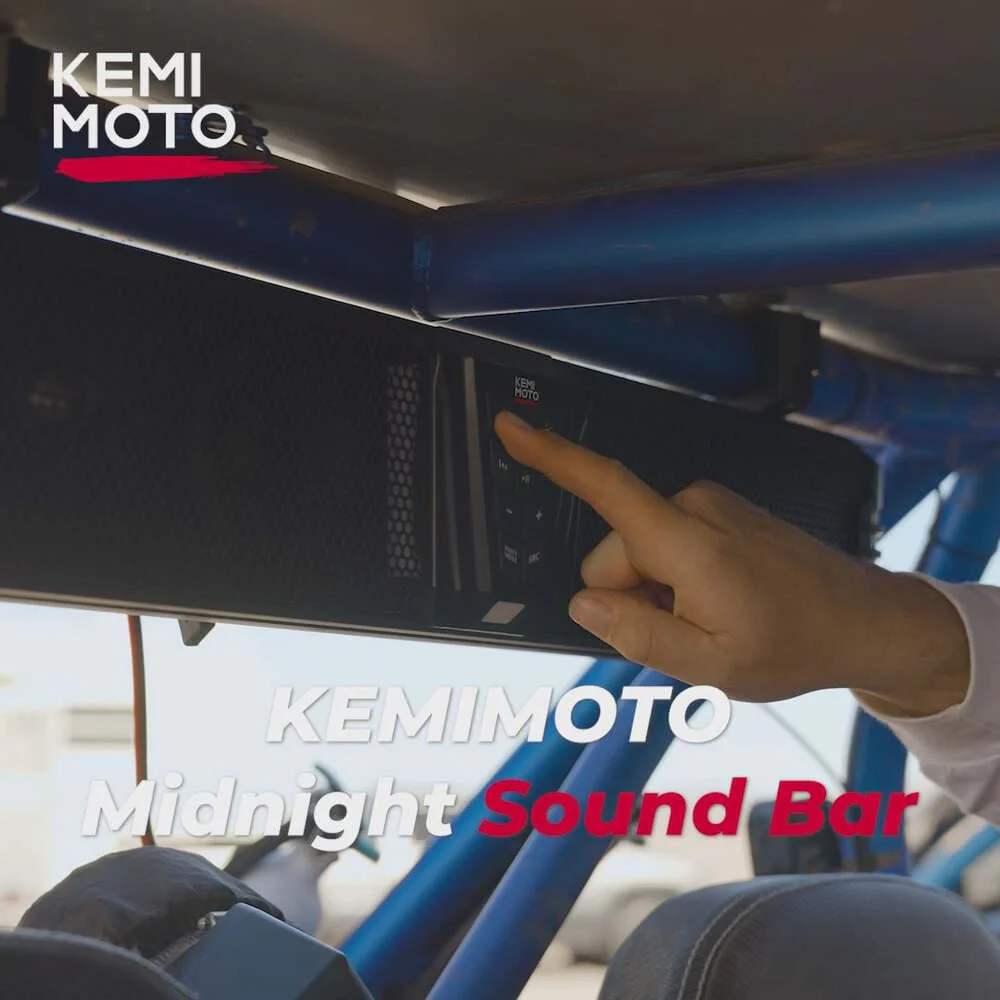 Kemimoto Midnight 60 26" 4-Speaker UTV Bluetooth Sound Bar w/RGB Lighting - Image 7
