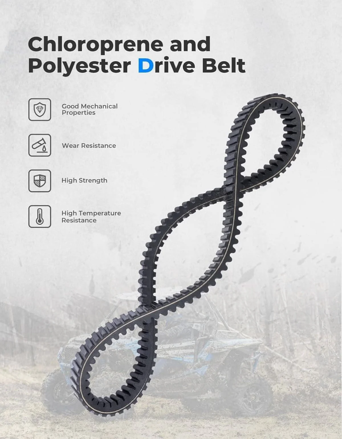 Kemimoto Polaris General XP 1000 Upragded UTV Drive Belt - Image 8